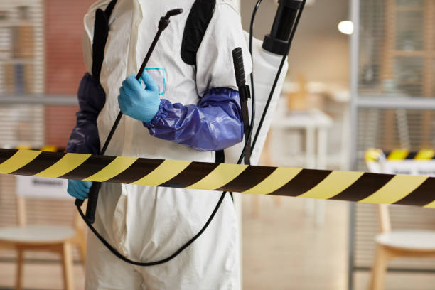 Professional Sewage Cleanup technician working in Ohiowa, NE